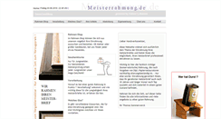 Desktop Screenshot of meisterrahmung.de